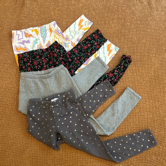 Cat & Jack Kids' Leggings bundle size large - Picture 1 of 12